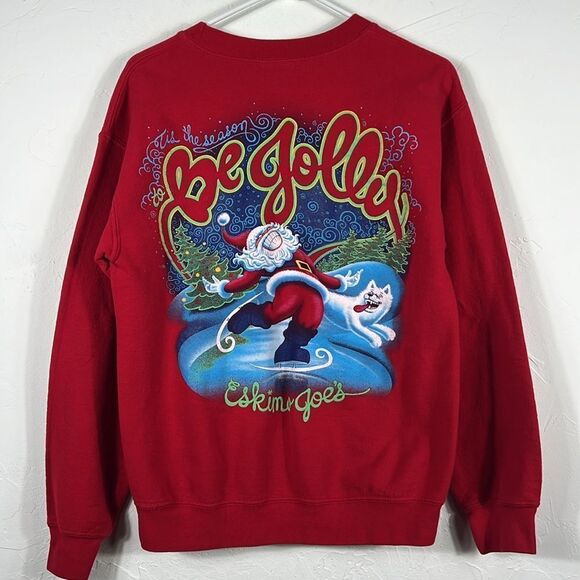 🎄Vintage ESKIMO JOE’S Stillwater,OK Christmas Graphic CREWNECK Sweatshirt - EUC - Picture 5 of 9